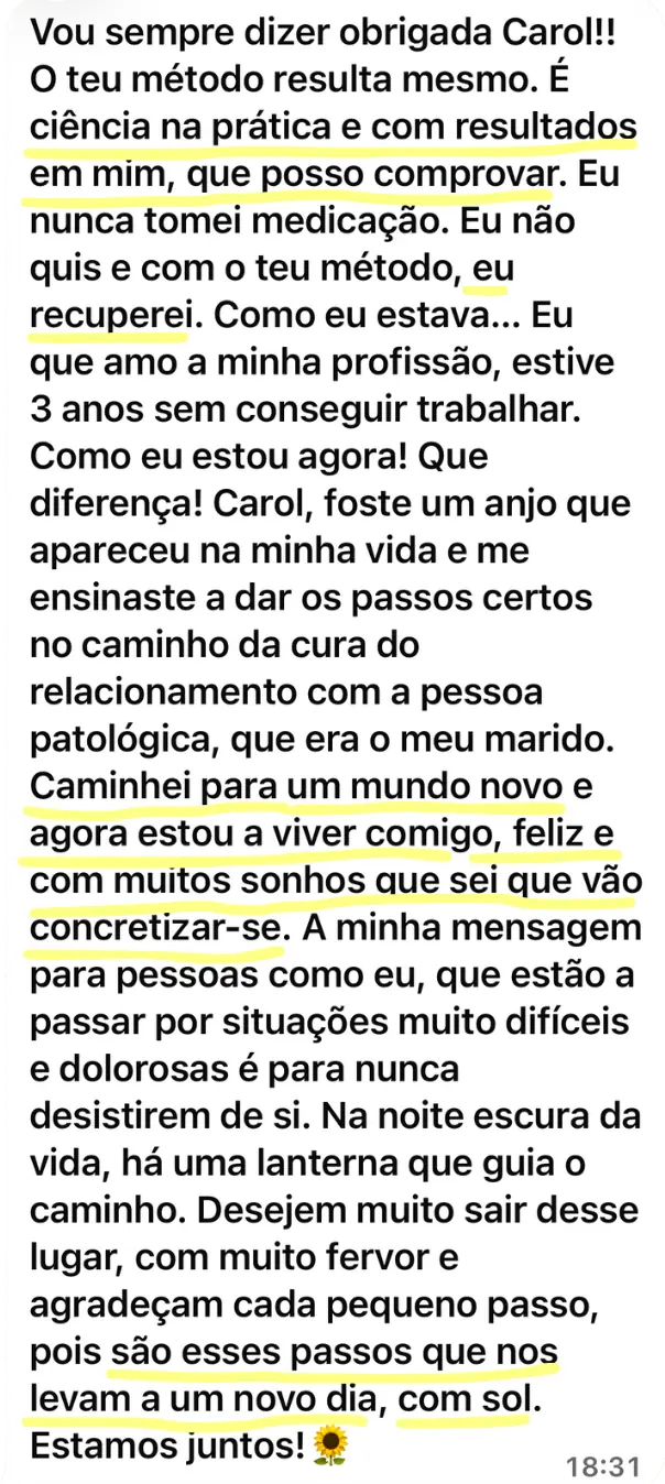 Depoimento de aluna do Programa I.M.U.N.E.