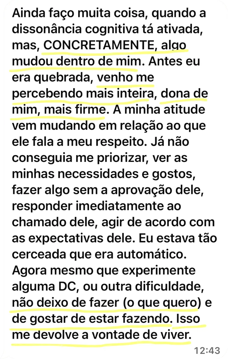 Depoimento de aluna do Programa I.M.U.N.E.