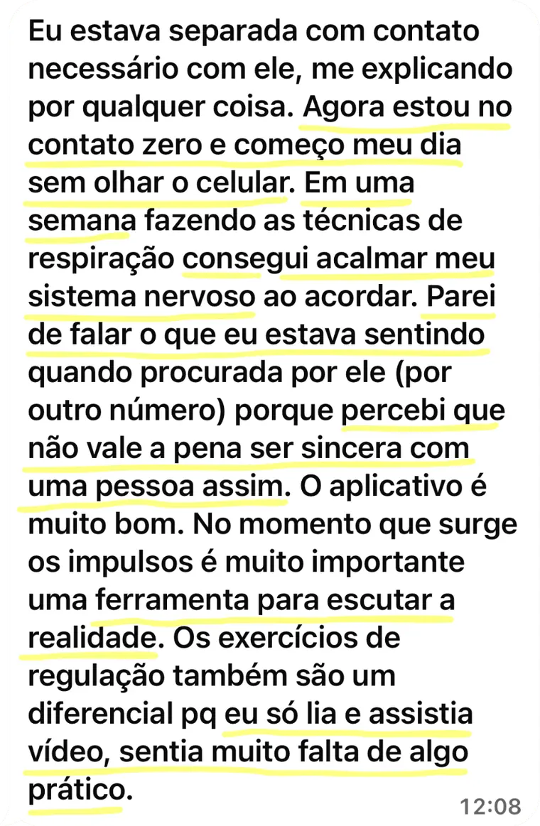 Depoimento de aluna do Programa I.M.U.N.E.